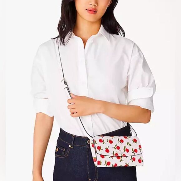 Kate‎ Spade Dana Small Flap Crossbody Saffiano Floral - Picture 10 of 10